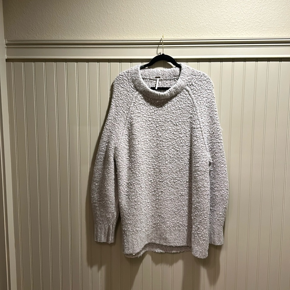 Free People Teddy Sweater Tunic Size Large (would also fit XL)